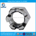 GB6178 stainless steel ss304 slotted hex nut